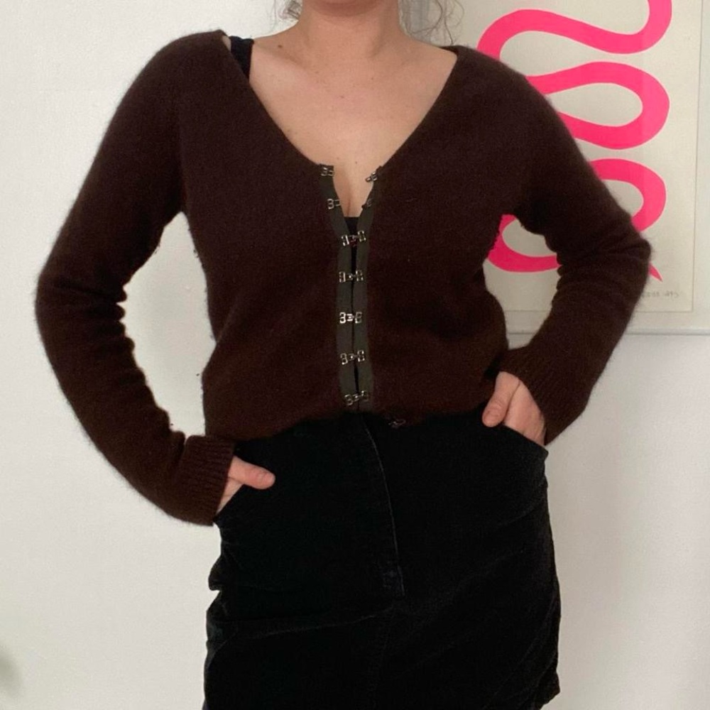 Brown angora sweater - Picture 2 of 8